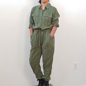 Topshop Green Jumpsuit